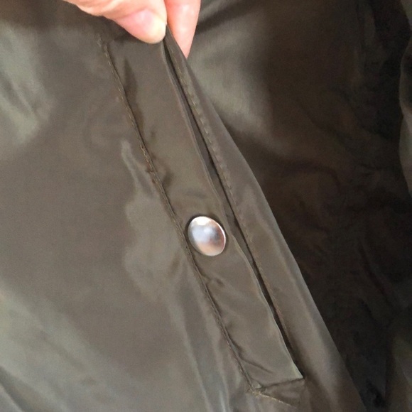 American Rag M Flight Bomber Jacket Zip Up Punk Old School Green Grunge NWOT - Picture 6 of 16